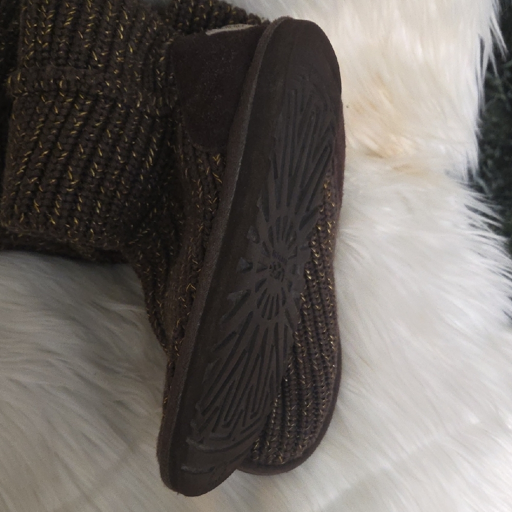 UGG Chocolate Knit Button Boots - image 6